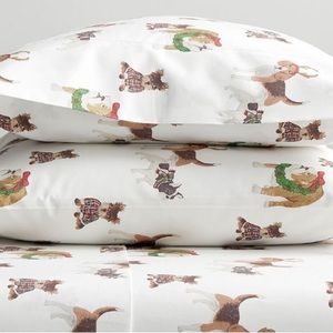 Pottery Barn Standard Pillowcases - set of 2- Christmas theme